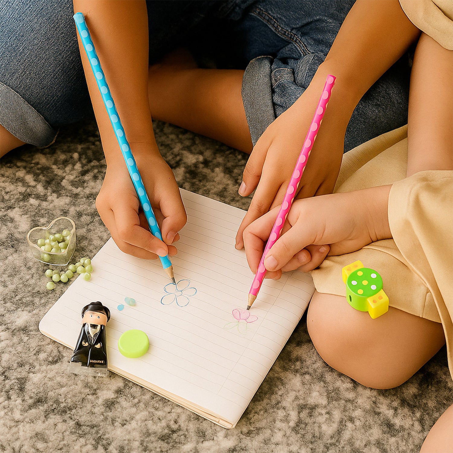 Fun Candy Design Pencil Set With Accessories Set (1 Set ) Fun Candy Design Pencil Set With Accessories Set (1 Set )